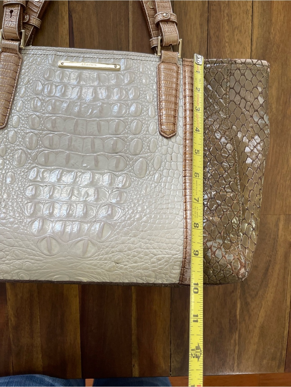 Brahmin Croc-Embossed Tote - Picture 5 of 14